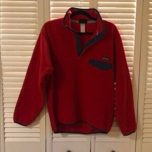 Men's Patagonia Synchilla Snap-T Fleece Pullover Vibrant Red Sz S